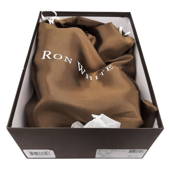 Ron White Brenna Ivory Nappa Leather Strappy Low Heel Sandals SZ 37.5 - Picture 13 of 13